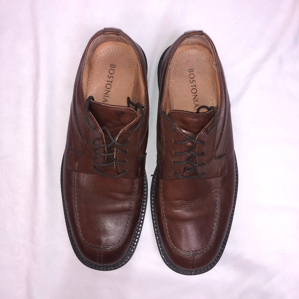 Bostonian Brown Italian Leather Dress Shoes - Picture 4 of 5